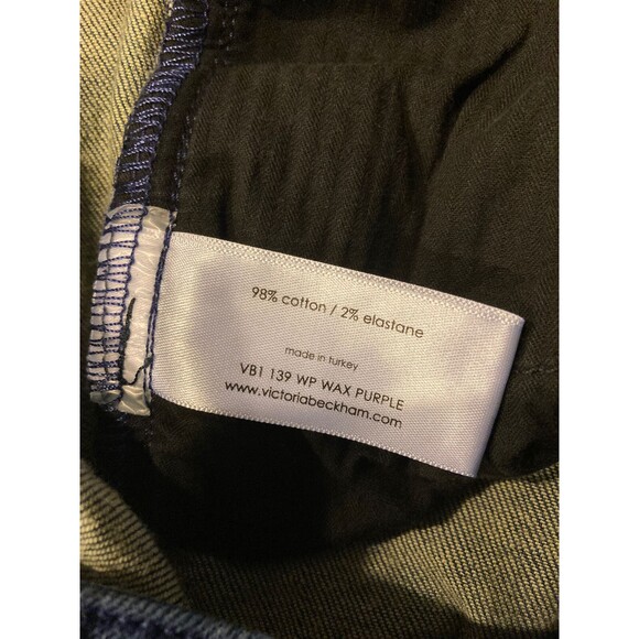 Victoria Beckham Size 27 Skinny Straight Leg Denim Jeans - Wax Purple VB1 139WP - Picture 5 of 9